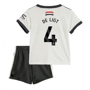 Manchester United Matthijs de Ligt #4 Dětské Alternativní dres komplet 2024-25 Krátký Rukáv (+ trenýrky)